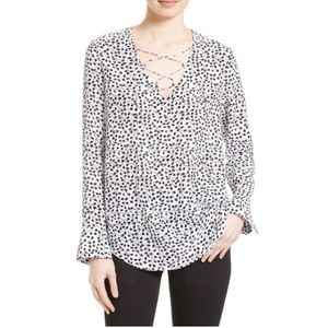 NWT - Silk Equipment Femme Tie Blouse - S